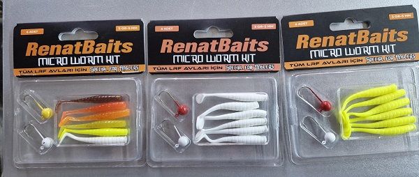 Renat Baits micro worm kit  yeni lrf silikonu 5 cm. zokalı yem