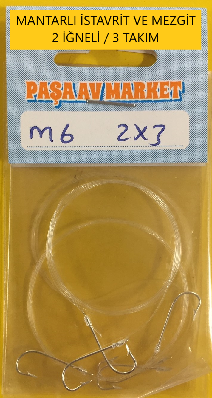 Youvella 1307 / 7 İki İğneli Mantarlı istavrit ve Mezgit Takımı ( 1 pk. = 3Takım )