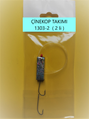 1303 Youvella kore 2 İğneli  ( No 2,3 ) Mantarlı Misinalı Çinekop takımı