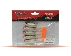 Captain 3569 Style Soft 8cm Levrek Silikonu 5'li Paket Suni Yem