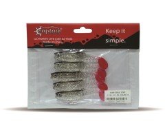 Captain 3569 Style Soft 8cm Levrek Silikonu 5'li Paket Suni Yem