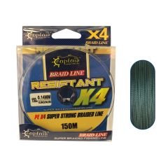 Captain Resistant PE 4X Braid Line 150 Metre Yeşil İp Misina