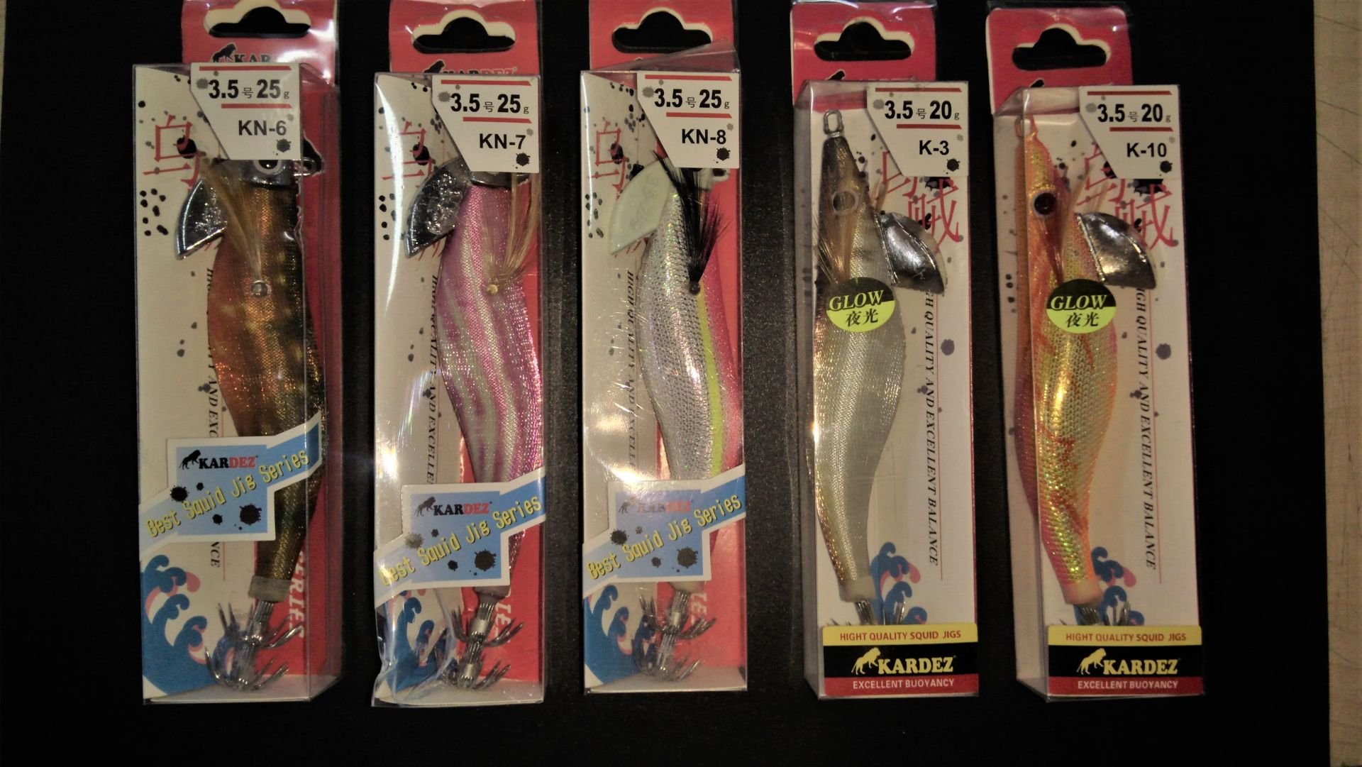 Kardez Glow 25 gr Squid Jig Fosforlu, Kurşunlu Kalamar Zokası KN-6