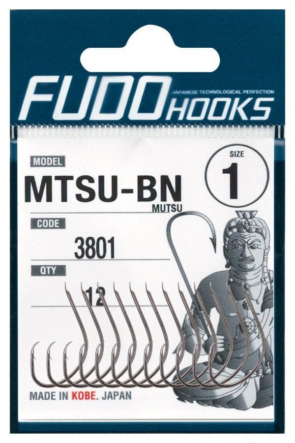 Fudo 3801 Mutsu Black Nikel Çember Olta İğnesi