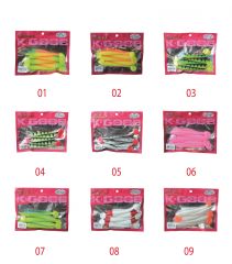 3534 Mutant Typoon Soft Balık  12 cm.  5 li pk Spin Avcılığı için .