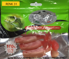 3548 Mutant Trapper Silikon Spin Yem  8,5 CM 11 Gr  4 lü pk.