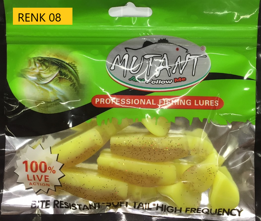 3548 Mutant Trapper Silikon Spin Yem  8,5 CM 11 Gr  4 lü pk.