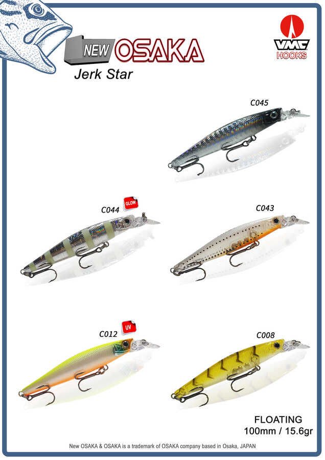 New Osaka Jerkstar 100 mm 15,6 gr  Maket Balık