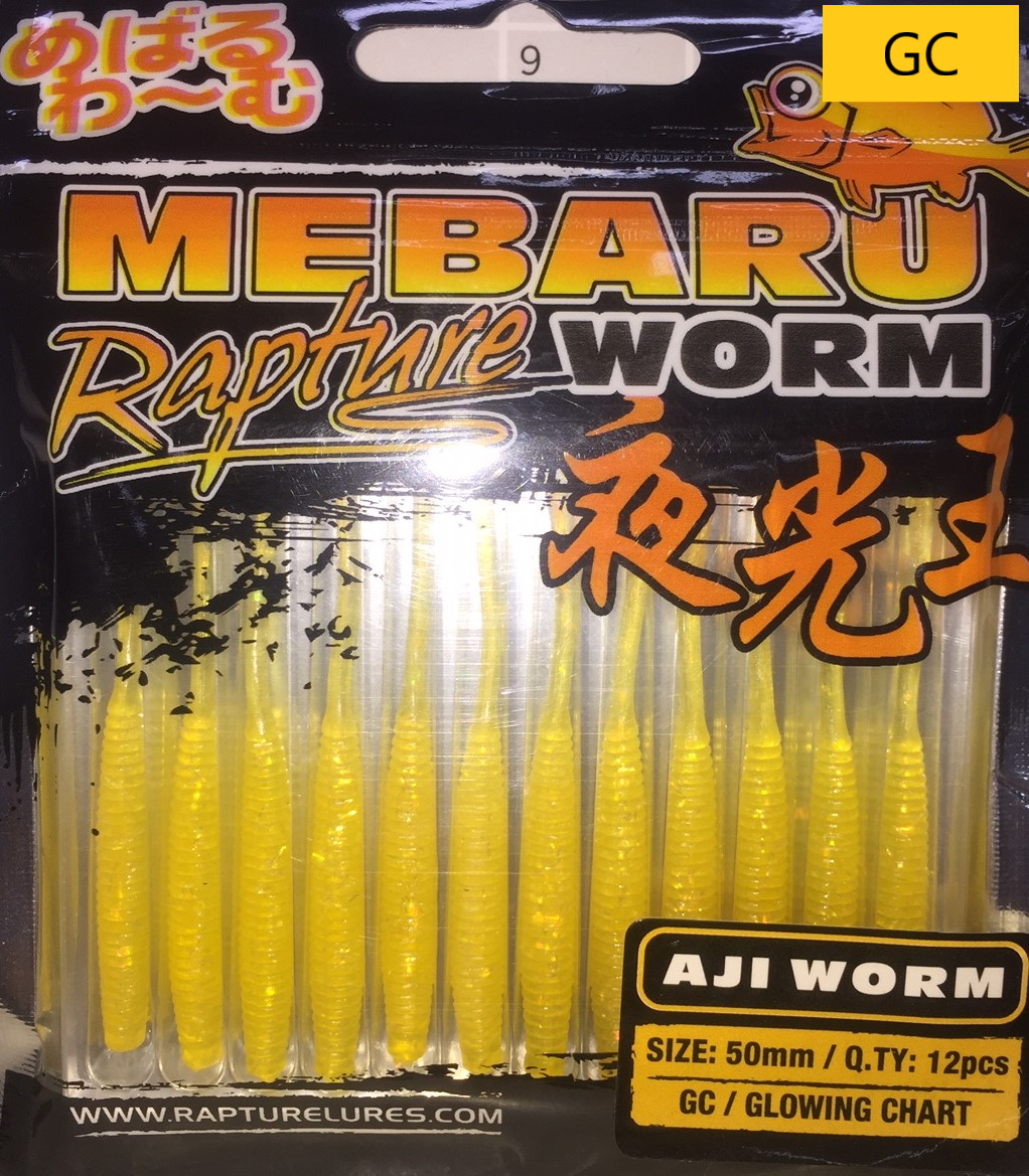 Rapture Mebaru Kasago  5 cm. 12 Li Pk.  LRF Silikon Yem