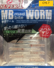 MB Mad Bite Worm LRF Silikon LRF Yemi  12 Pcs