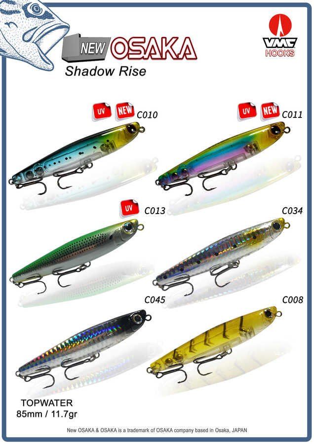 New Osaka Shadow Rise 75mm 7,8 gr Top Water Maket Balık(Kopya)