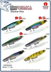 New Osaka Shadow Rise 75mm 7,8 gr Top Water Maket Balık(Kopya)