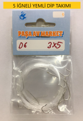 İstavrit Ve Mezgit Yemli 5 İğneli Dip Takımı 1 Paket 3 Takım