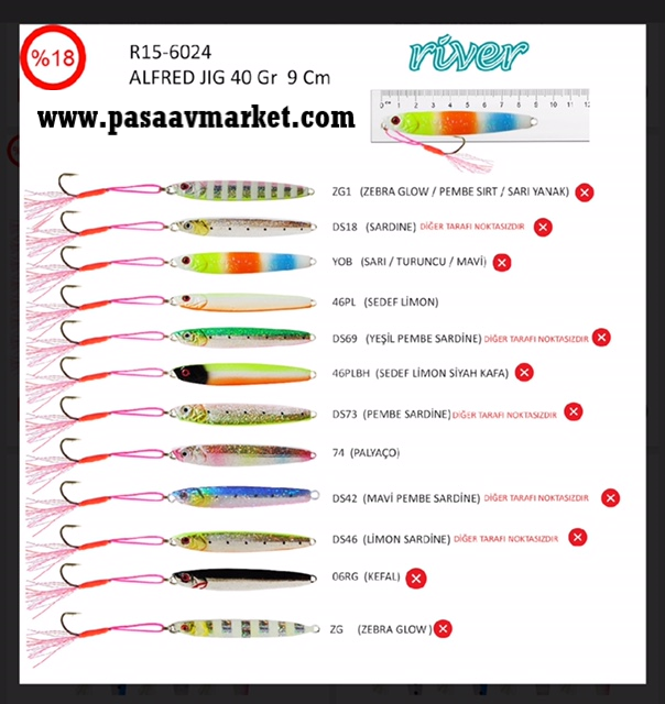 R 15 - 6024 Alfred jig 40 gr.